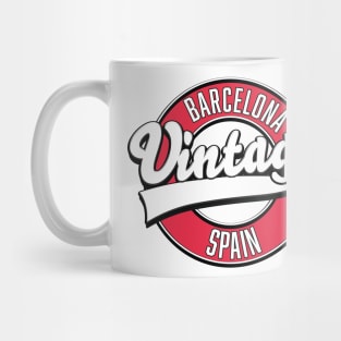 Barcelona spain retro style logo. Mug